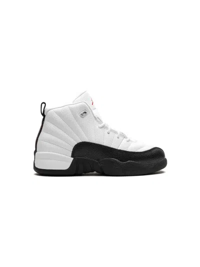 Jordan Kids' Air  12 "red Taxi" Sneakers In White