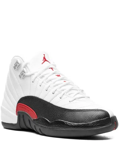 Jordan Kids' Air  12 "red Taxi" Sneakers In White