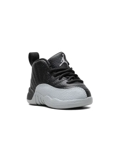 Jordan Babies' Air  12 Retro "barons" Sneakers In Black