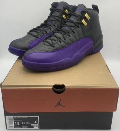 Pre-owned Jordan Air  12 Retro ‘field Purple' Basketball Shoes Ct8013-057 Mens 13 W/box