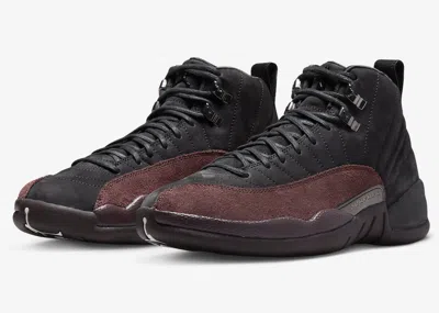 JORDAN AIR JORDAN 12 RETRO SP DV6989-001 SNEAKER WOMEN'S 5 BLACK BURGUNDY SHOES GBNC112