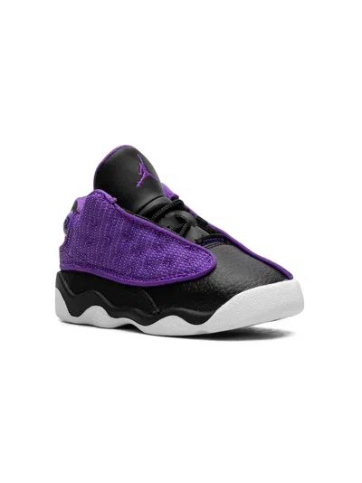 Jordan Babies' Air  13 "purple Venom" Sneakers In Black