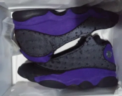Pre-owned Jordan Air  13 Retro Black/court Purple-white Dj5982-015 Men's Size 12