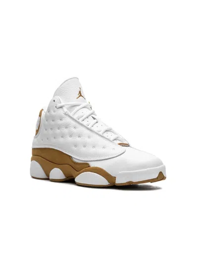 Jordan Kids' Air  13 "wheat" Sneakers In White