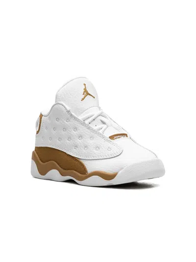 Jordan Babies' Air  13 "wheat" Sneakers In White