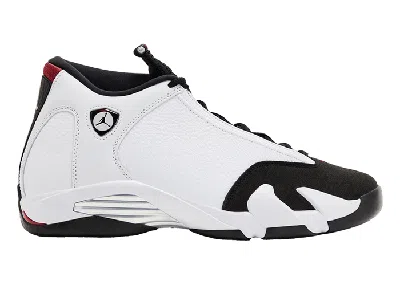 Pre-owned Jordan Air  14 Retro Black Toe 2024 Style 487471-160 Size 7 In White