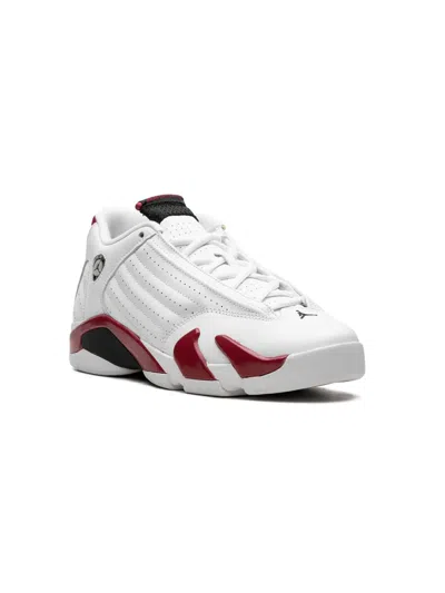 Jordan Kids' Air  14 Retro "candy Cane" Sneakers In White