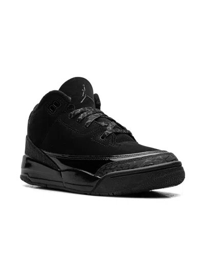 Jordan Kids' Air  3 "black Cat" Sneakers