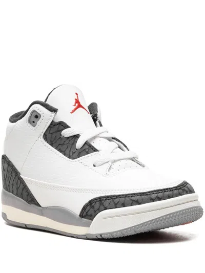 Jordan Babies' Air  3 "cement Grey" Sneakers In White