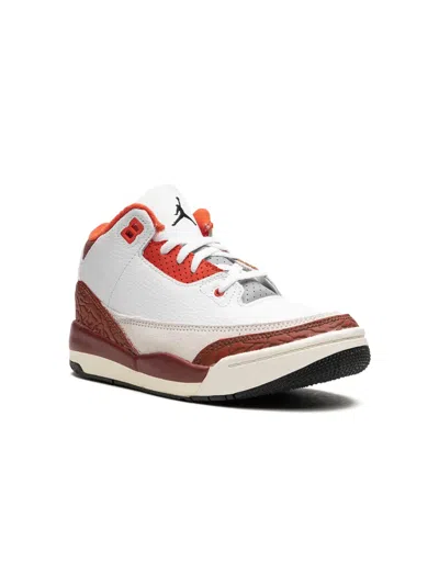 Jordan Kids' Air  3 "dunk On Mars" Sneakers In White