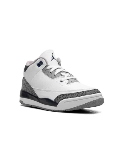Jordan Kids' Air  3 "midnight Navy" Sneakers In White