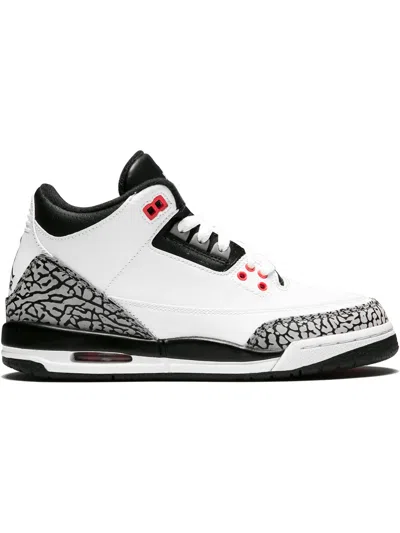 Jordan Kids' Air  3 Retro Bg "infrared 23" Sneakers In White