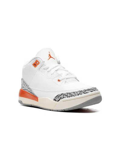 Jordan Kids' Air  3 Retro "georgia Peach" Sneakers In White
