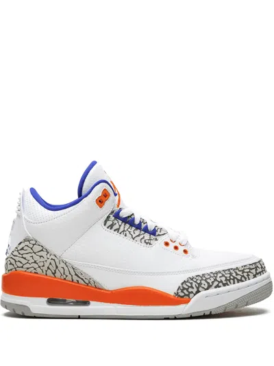 Jordan Air  3 Retro Knicks In White