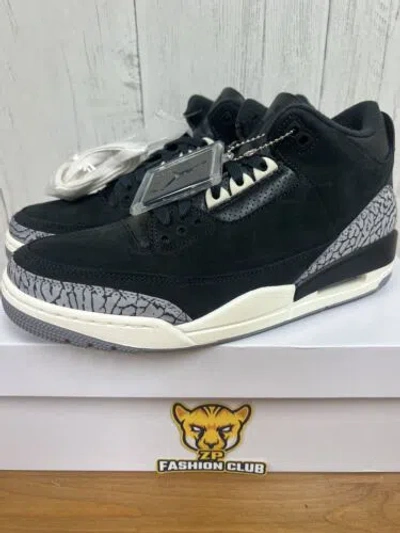 Pre-owned Jordan Air  3 Retro Off Noir Ck9246-001 Women Size