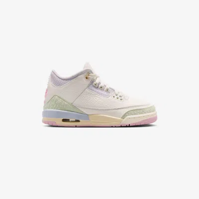 Jordan Mens  Air  3 Retro Og In Sail/yellow/jade Aura