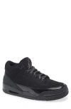 Jordan Air  3 Retro Sneaker In Black/dark Charcoal/white