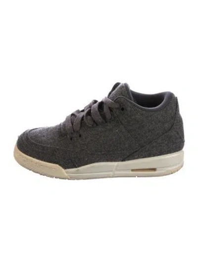 Pre-owned Jordan Air  3 Retro 'wool' Bg Athletic Sneakers In Black