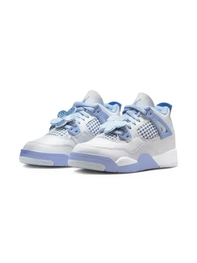 Jordan Kids' Air  4 "aluminum" Sneakers