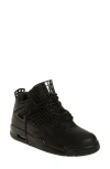Jordan Air  4 Net Basketball Sneaker In Black/black/metallic Silver