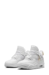 Jordan Women's Air  4 Net Shoes In White/phantom/metallic Gold