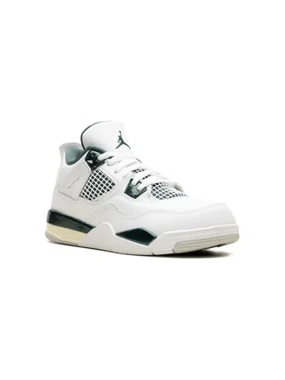 Jordan Kids' Air  4 "oxidized Green" Sneakers In White