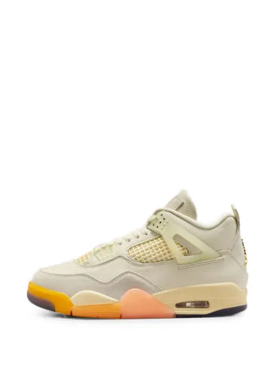 Jordan Air  4 Retro Birds Of Paradise Leather Sneakers In Animal Print