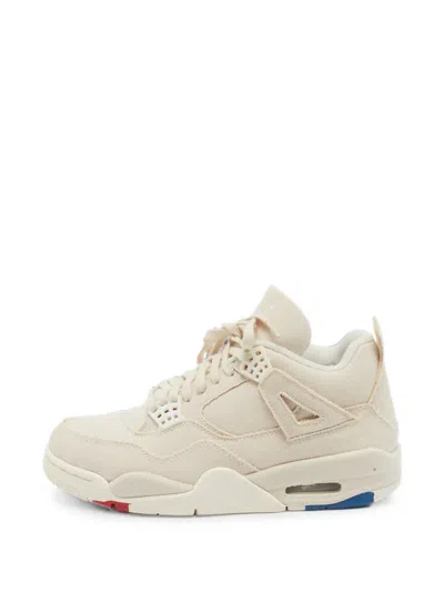 Pre-owned Jordan Air  4 Retro Blank Sneakers In Neutral