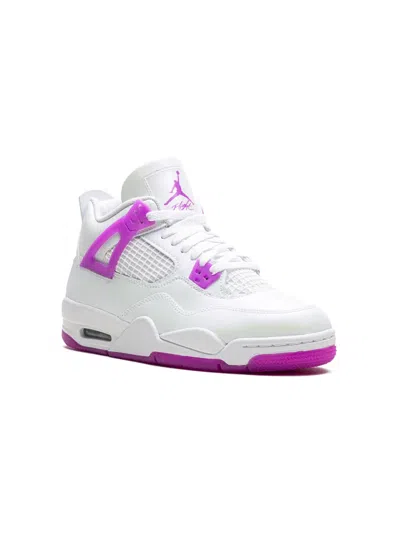 Jordan Kids' Air  4 Retro "hyper Violet" Sneakers In White