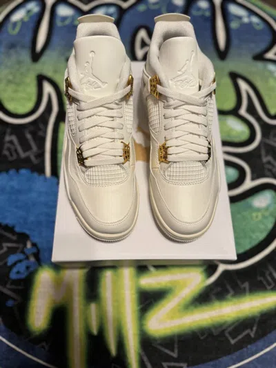 Pre-owned Jordan Air  4 Retro Metallic Gold Aq9129-170 Women's Multiple Sizes‼️ In Multicolor
