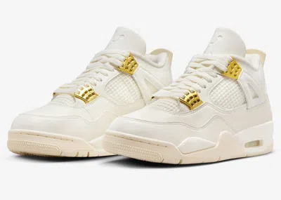 Pre-owned Jordan Air  4 Retro Metallic Gold Aq9129-170 Women Sizes Brand Ships Now In Multicolor