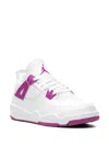 Jordan Air  4 Retro Ps "hyper Violet" Sneakers In White