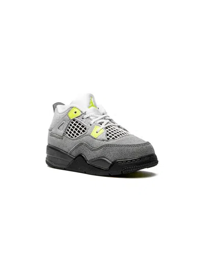 Jordan Babies' Air  4 Retro Se Sneakers In Grey