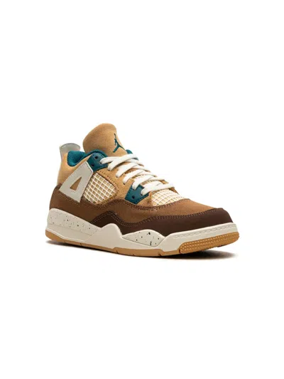 Jordan Kids' Air  4 Retro "seasonal Collector" Sneakers In Brown