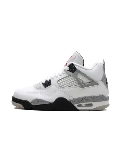 Jordan Kids' Air  4 Retro "white Cement" Sneakers