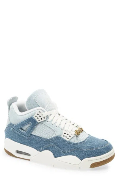 JORDAN AIR JORDAN 4 RETRO 'WORN BLUE' BASKETBALL SNEAKER