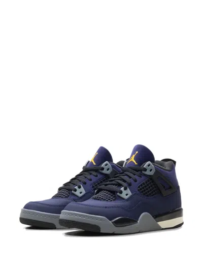 Jordan Kids' Boys  Air  4 Retro In Purple/black