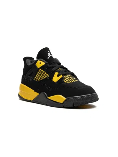 Jordan Babies' Air  4 "thunder" Sneakers In Black
