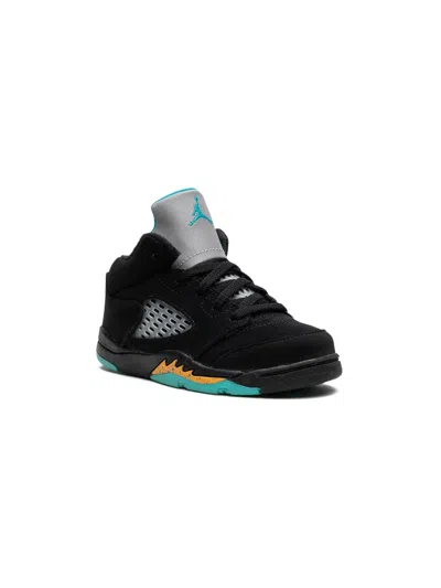 Jordan Babies' Air  5 "aqua" Sneakers In Black
