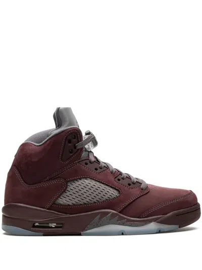 Jordan Air  5 "burgundy" High-top Sneakers In Red