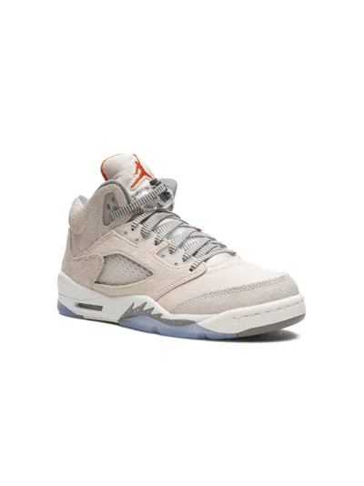Jordan Kids' Air  5 Craft "craft" Sneakers In Neutrals