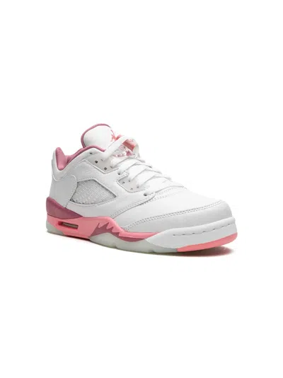 Jordan Kids' Air  5 Low "fundamental" Sneakers In White