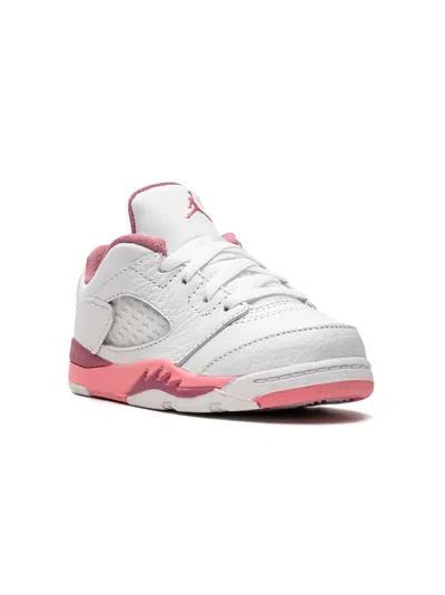 Jordan Kids' Air  5 Low "fundamental" Sneakers In White