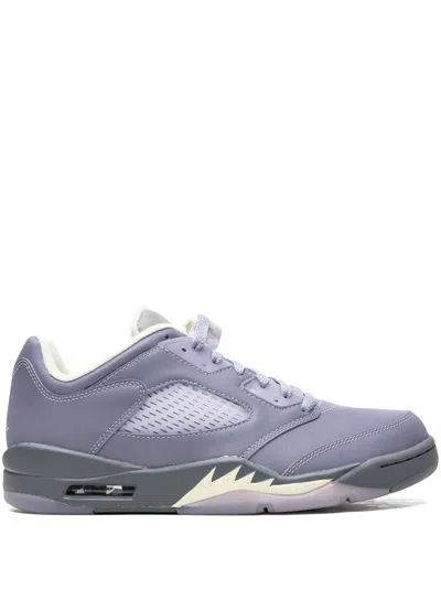 Jordan Air  5 Low "indigo Haze" Sneakers In Grey