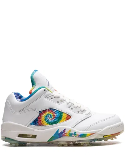 Jordan Air  5 Low "peace, Love, And Golf" Golf Shoes In White