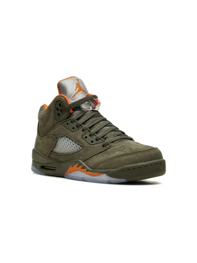 Jordan Kids' Air  5 "olive" Sneakers In 绿色