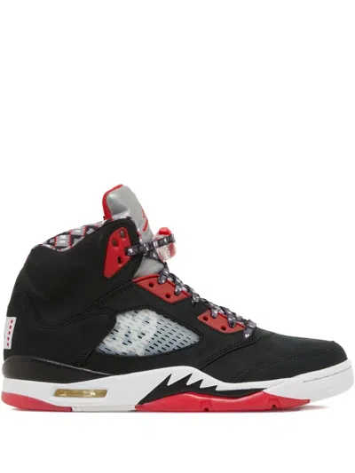 Jordan Air  5 Retro "friends & Family Quai 54" Sneakers In Black