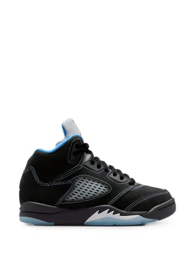 Jordan Kids' Air  5 Retro Lace-up Sneakers In Black