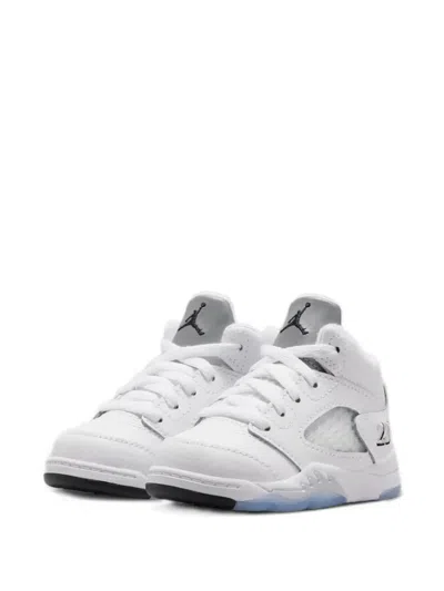 Jordan Babies' Air  5 Retro Og Sneakers In White