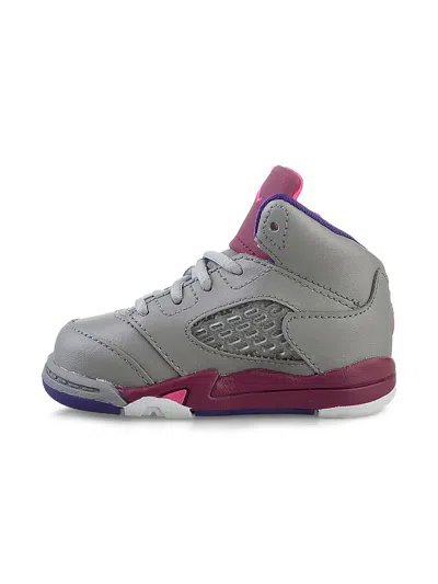 Jordan Babies' Air  5 Retro "pink Floral" Sneakers In Multi